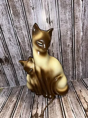 Howard Kron Siamese Cat Lamp Vtg Mid Century Lighting 50s Table Lamp • $110.50