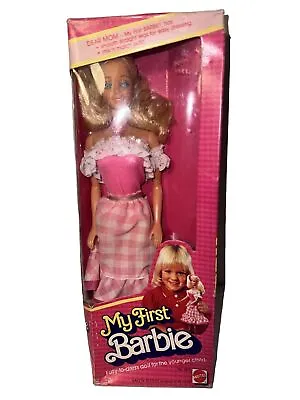 Vintage 1980's My First Barbie Doll 1982 Mattel In Original Box Sealed Classic • $82.87
