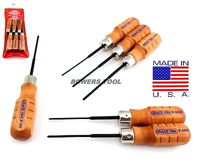 Grace 6pc Micro Screwdriver Set Flat Phillips Wood Mini Glasses MADE IN USA • $28.74