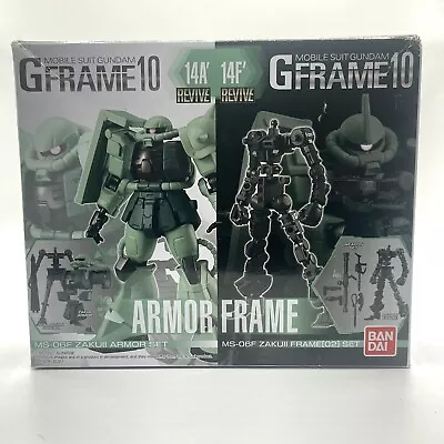 2021 Bandai ZakuII Mobile Suit Gundam GFrame10 Model 14A’ 14F’ Armor & Frame Kit • $15.99