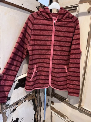 £12.99 • Buy Weird Fish Zip Up Hoodie 14 Jacket Pink Burgundy Stripe