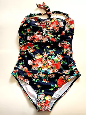 NEW East Elegant Maternity Floral One Piece Swimsuit Women's Size XL NWT • $25.59