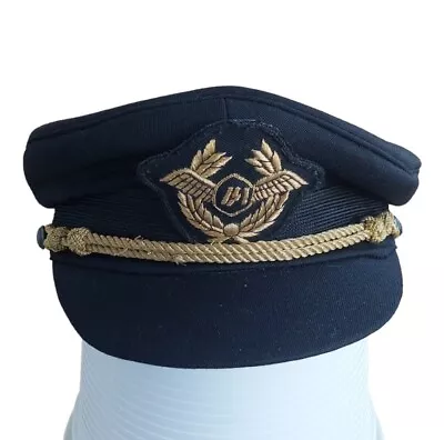 £108.15 • Buy Vintage INDIAN Airlines  PILOT Cap Hat With Cockade Patch