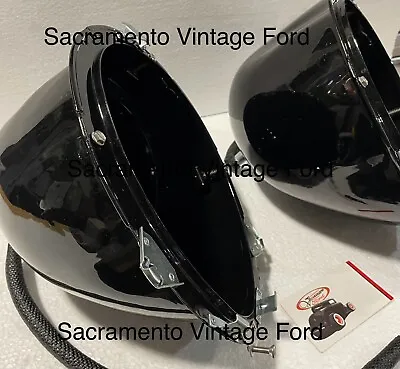 1939 Ford Deluxe Headlamp Headlight Buckets Pair • $248.35