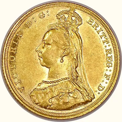 1889-S Australian Sovereign Gold Coin For Victoria Jubilee AU Condition • $620