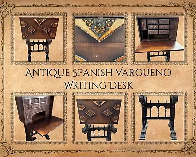 Vintage Spanish Writing Desk Vargueno Style From Early 1900s • $3250