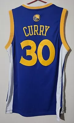 Adidas Golden State Warriors Steph Curry #30 Jersey NBA Size Medium Preowned • $40