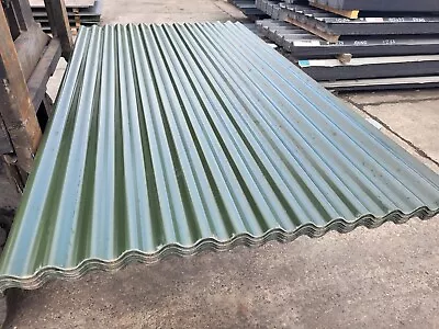 Corrugated Steel Roofing Sheets Juniper Green Cheap Pack Of 18 X 6ft 6  (1.98m) • £1137.90