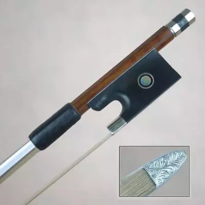 Silver Pernambuco Violin Bow With Crafted Silver Tip 4/4 Mongolian Horse Hair • $59.96