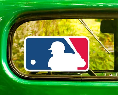 2 MLB BASEBALL LOGO DECAL Sticker Bogo For Car Window Bumper Free Shipping 4x4 • $3.95