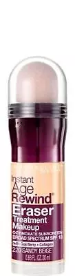 Maybelline Instant Age Rewind Eraser Treatment Makeup Sandy Beige 0.68 Fl. Oz. • $19.59