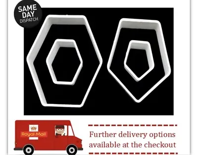 £2.99 • Buy Hexagon & Pentagon Football  Sugarcraft Cookie Cutter Set..