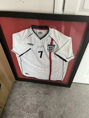 David Beckham Signed Shirt Coa • £350