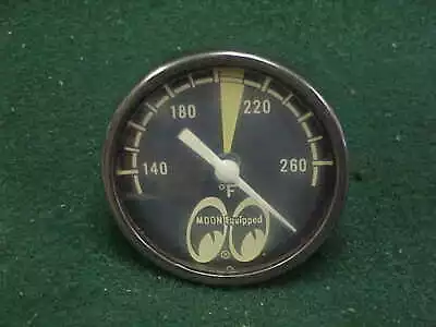 Vintage Moon Water Temp Temperature Gauge Scta Gasser Top Fuel Digger Oil • $325