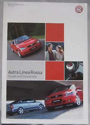 2003 Vauxhall Astra Linea Rossa Coupe & Convertible Brochure Pub No. VM0203399 • $8.70