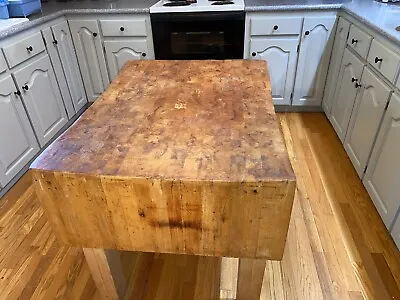 Vintage Authentic 1930's Era Butcher Block Antique Butcher Block • $3300