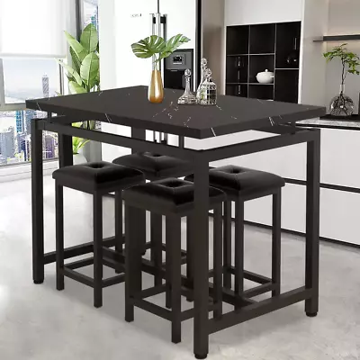 5-piece Bar High Bar Table And Stool Set Simple And Space-saving High Bar New • $182