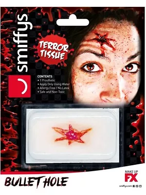 Bullet Hole Horror Wound Special FX Prosthetic Transfer Zombie Halloween • £4.89