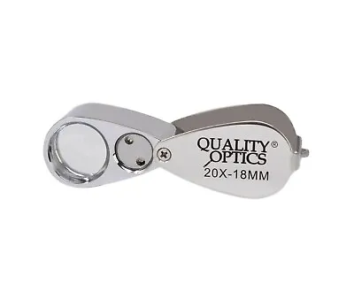 Quality Optics USA 20x Led Lighted Magnifier Glass Lens Folding Jewelers Loupe • $11.99