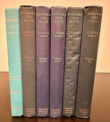 Explore The Book Complete Six Volume Hardcover Set By J. Sidlow Baxter • $54.95