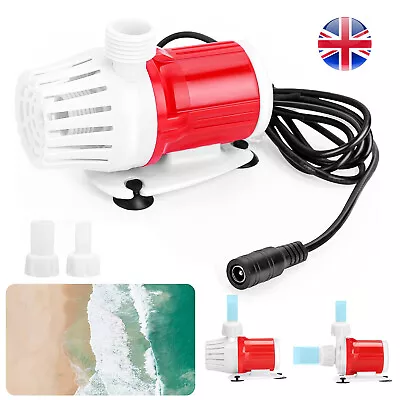 Submersible Water Pump DC 12V 1100L/H 5M For Fountain Garden Fish Pond Aquarium • £10.99