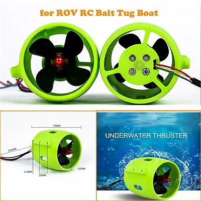 DC 12-24V Underwater Thruster Motor 4 Blades Propeller For ROV RC Bait Tug Boat • $59.38