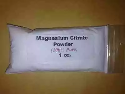 1 Oz. Magnesium Citrate Powder    (100% Pure) • $2.95