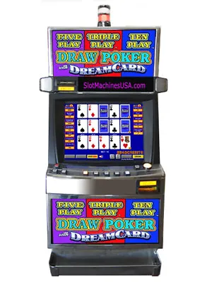 Triple Five Ten Play Draw Poker Multi Game Free Play Video Machine • $2380