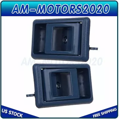 Fit For Toyota Corolla Pickup Truck Blue Inner Interior Inside Door Handle Set/2 • $9.09