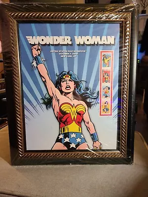 USPS Wonder Woman Forever Stamps Framed NYCC 2016 Comicon DC Comics *SEALED* • $75