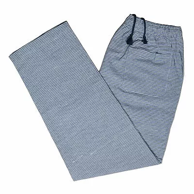 Chef Trousers Pant Gingham Check Kitchen Black & White Uniform Elasticated Food • £11.99