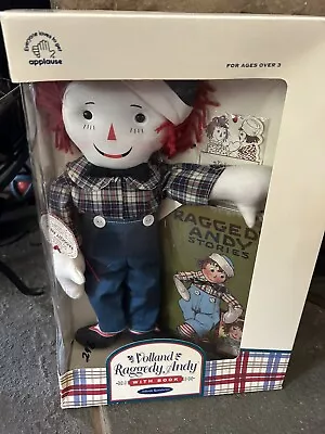 NEW Limited Edition Raggedy Andy  Reproduction  Volland Doll With Book • $45