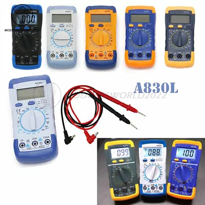 A830L LCD Digital Multimeter Voltmeter Ohmmeter DC AC Voltage  Meter Tester US • $6.99