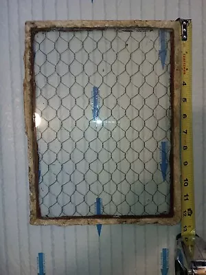Vintage/Antique Chicken Wire Security Glass 10 X13  (CW1013-130) • $39
