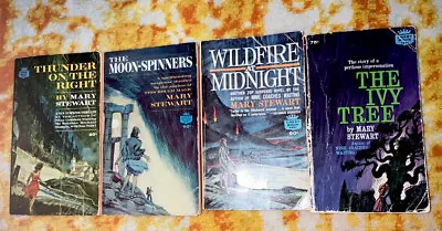 MARY STEWART Vintage PB Lot~The Moon Spinners The Ivy Tree Thunder On The Righ • $12.99