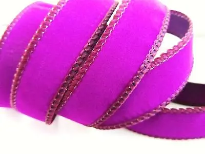 10 Yards Roll Polyester Velvet 7/8  Ribbon 23mm/trim/craft/Supply/Bow R27-Color • $7.99