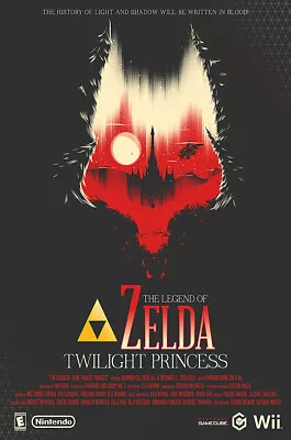 The Legend Of Zelda Twilight Princess HD Switch Wii U POSTER MADE IN USA- ZEL049 • $13.48