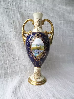 Coalport Hand Painted Vase Rural Landscape Scenes  Manfred Pinter • £85