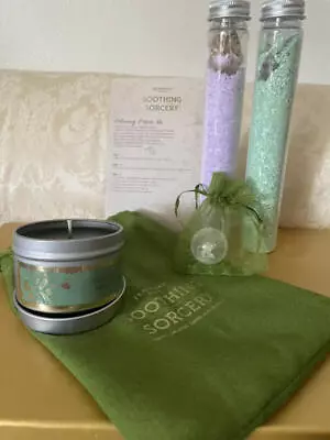 Fragrant Jewels ~Rare~ Soothing Sorcery Candle & Bath Salts NWT Intact Set S • $35