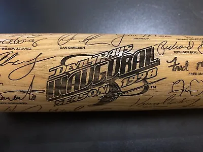 Tampa Bay Devil Rays Inaugural 1998 Autographed Team Heavy Hitter Bat • $300