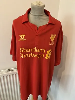 £12 • Buy Liverpool FC Football Warrior Standard Chartered Shirt Size XL