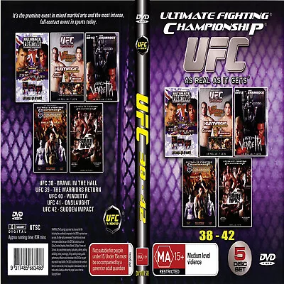 Ultimate Fighting Championship 38-42 DVD BOX SET 39 40 41 UFC COLLECTION NEW • $24.99