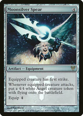 Moonsilver Spear - Foil Prerelease Promo Avacyn Restored LP MTG • $1.30