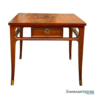 Mid-Century Modern Sculptural Walnut Square End Table By Gordons • $525