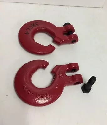 Chain Choker Hook 3/8  Logging G80 3.15 Tons 6900 Lbs WLL (2 Pack) Sling Clevis • $50