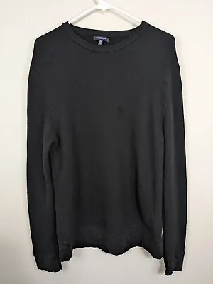 Burberry London Sweater Men's Extra Large Black 100% Merino Wool Pull Over • $32.90