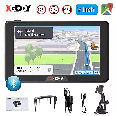 XGODY Navigator 7  GPS Lifetime Free Update Map Navigation POI Touchscreen Lorry • $80.99