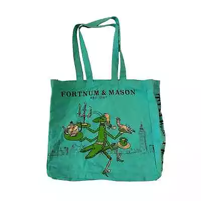 Fortnum & Mason Bag For Life Cricket Footman Cotton Shopping Tote • $25.99