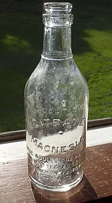 Vintage Solution Citrate Magnesia/ Owens Illinois Glass Bottle • $5.99