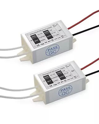 DC 12V LED Power Supply Driver Transformer - 15W Waterproof IP67 120VAC To 12 • $22.27